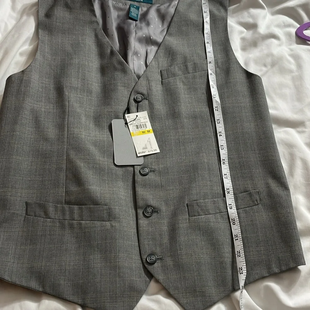 NWT Perry Ellis Gray Suit Vest